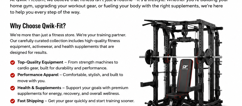 premium fitness equipment for home gym