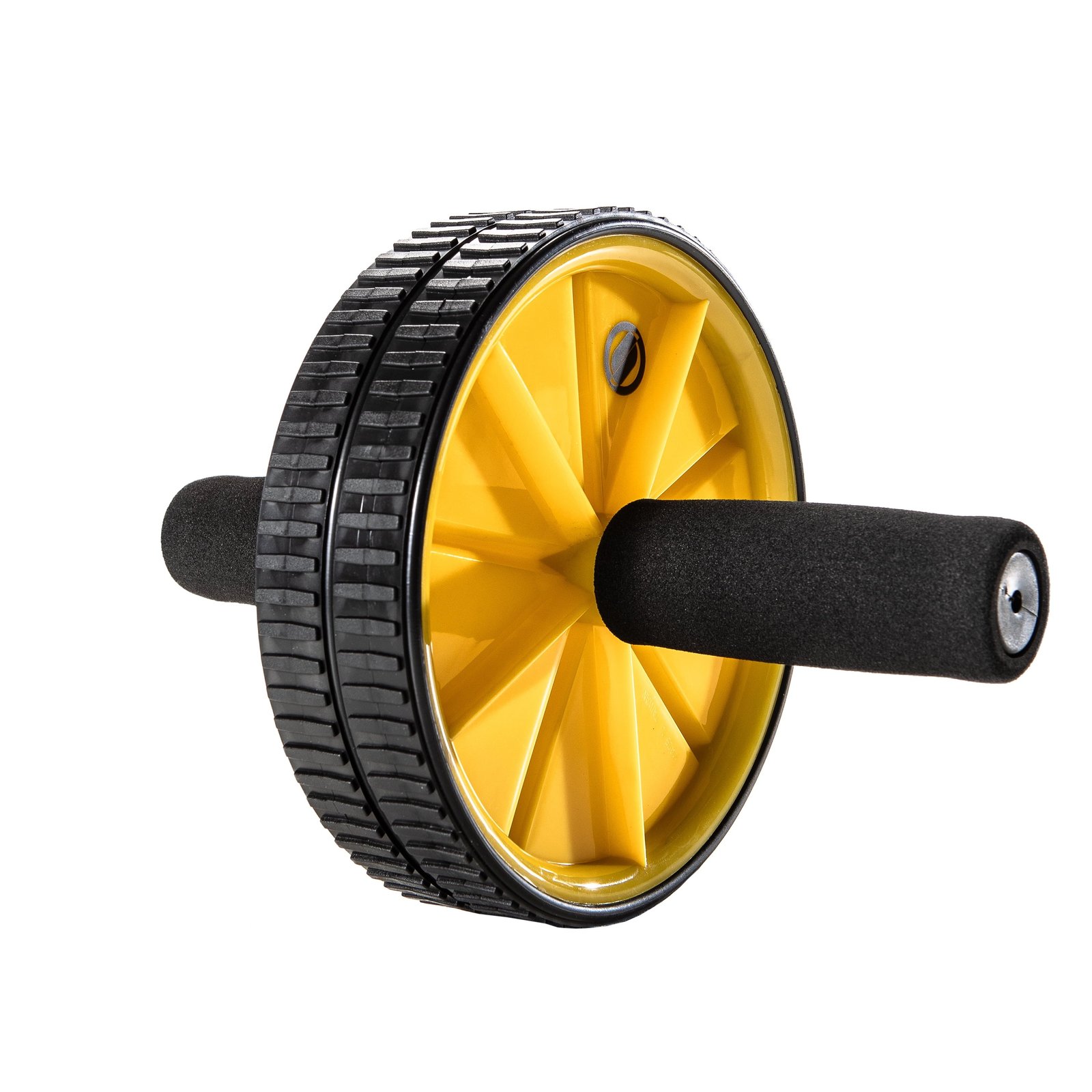 Dual-wheel ab roller set for compact core training at home or while traveling