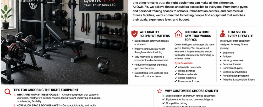 Train Smarter, Feel Stronger: How the Right Fitness Equipment Helps You Reach Your Goals